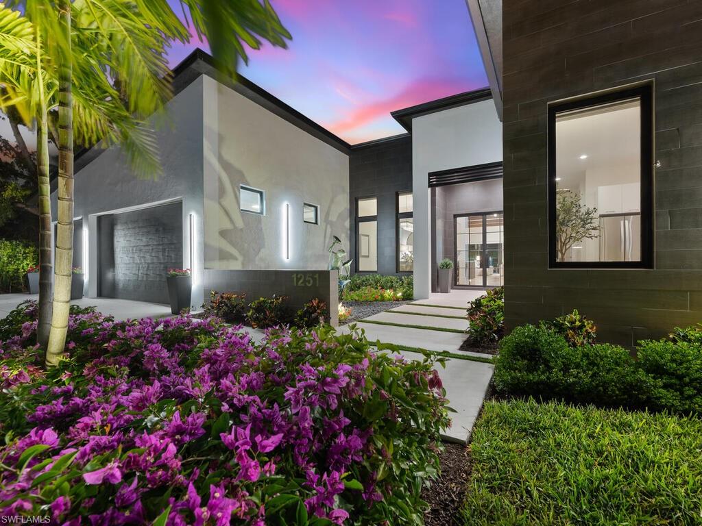 a front view of a house