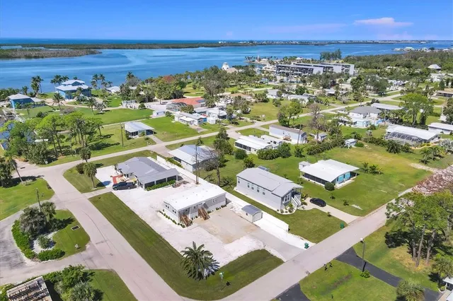a view of a city with an ocean