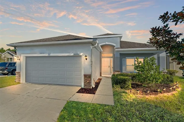 front view of house with a yard