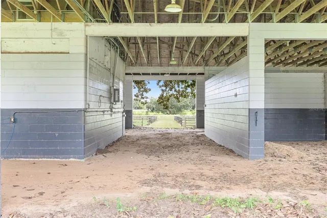 a view of a outdoor space and swimming pool
