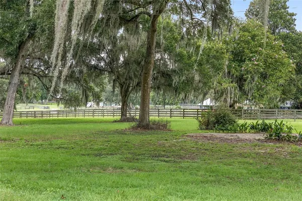 a view of a lake view with a big yard
