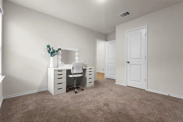 a view of workspace with furniture