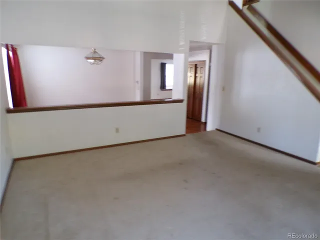 a view of an empty room