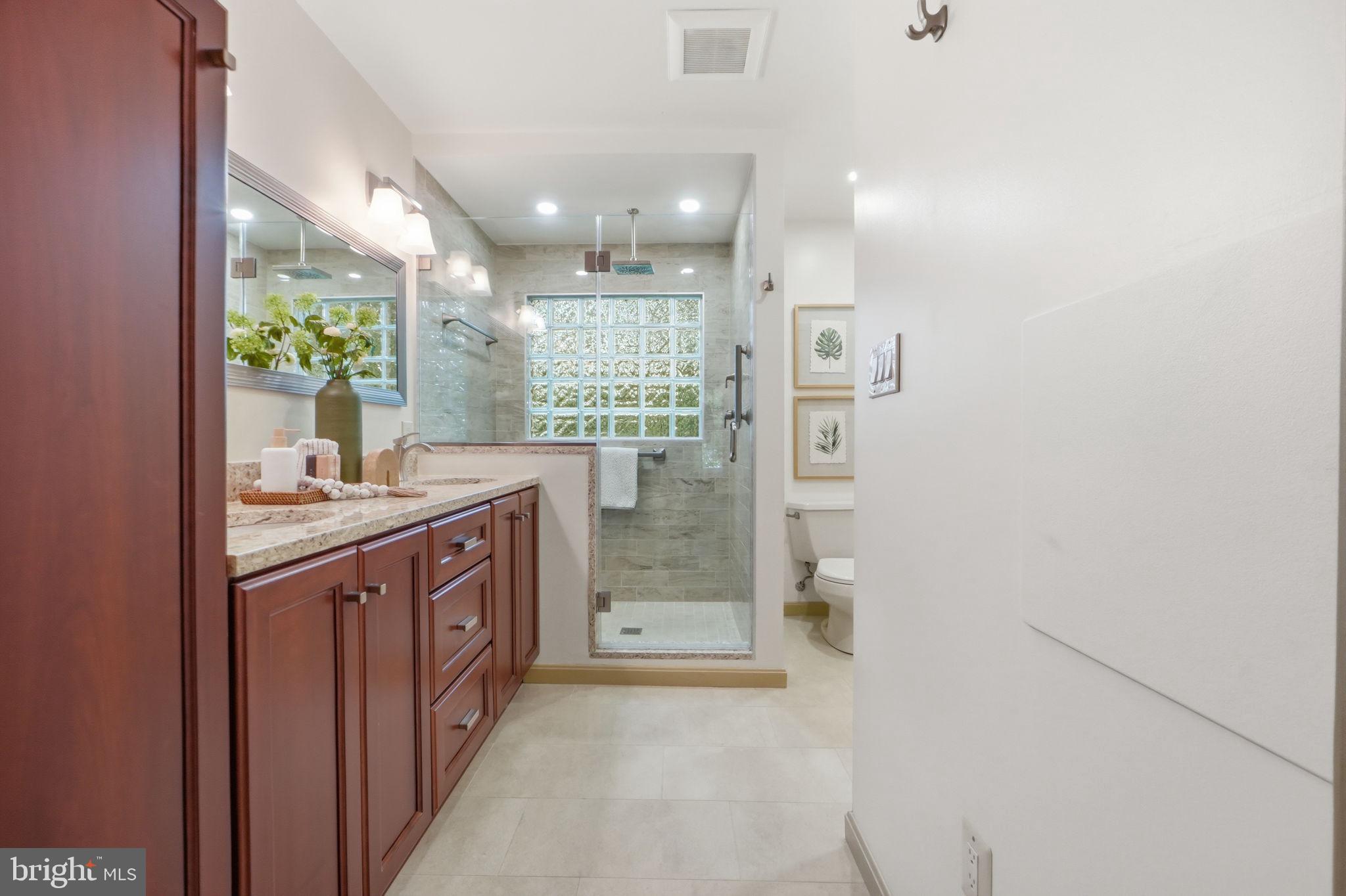 13702 Springstone Court Clifton, VA 20124 - Photo 24 of 50 Updated Primary Bathroom with walk-in shower