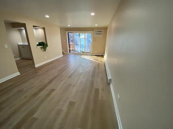 wooden floor with a window