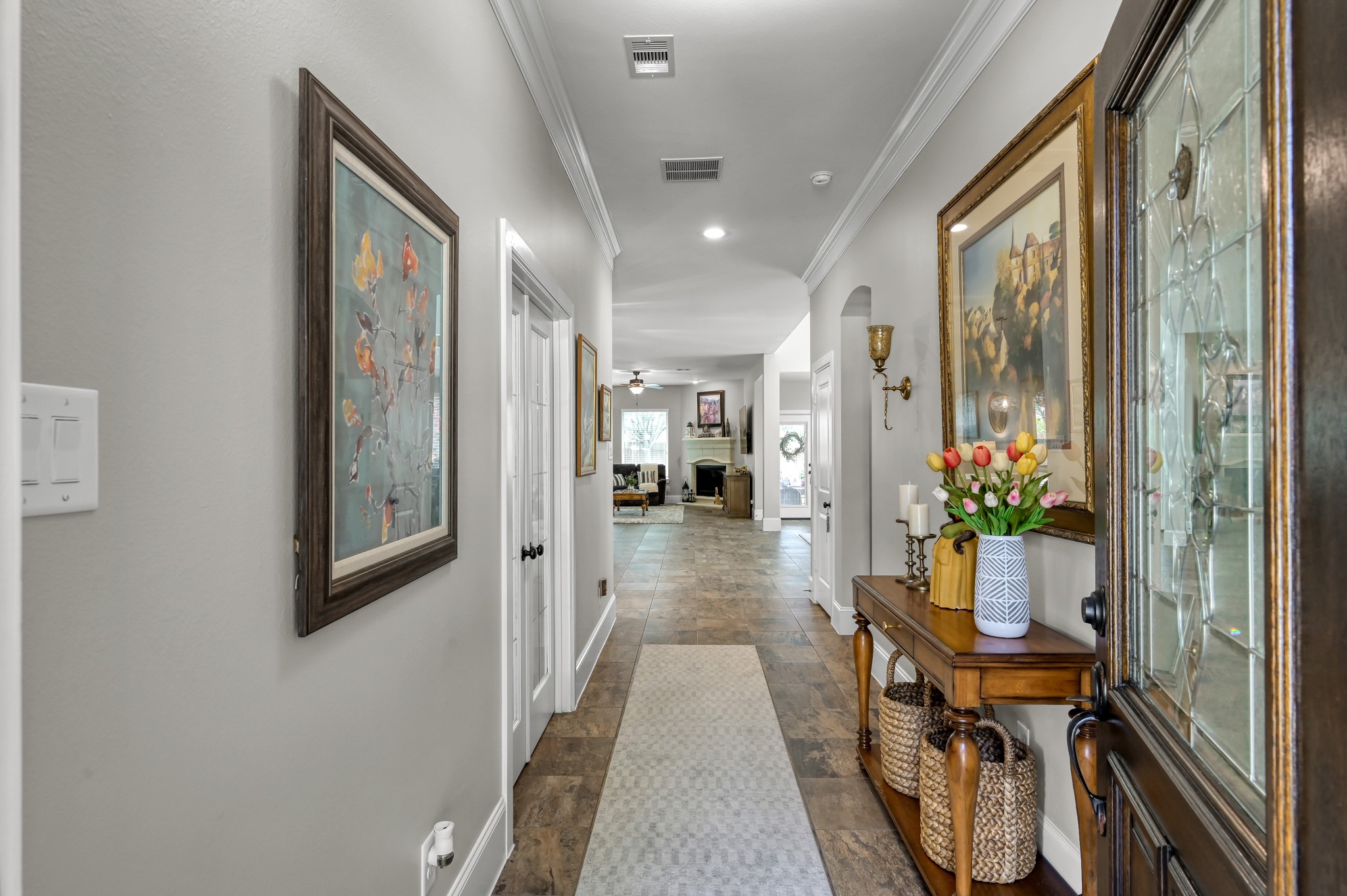 31742 Serrano Bluff Lane Spring, TX 77386 - Photo 3 of 40 High ceilings and warm mordern tones welcome you and your guests.