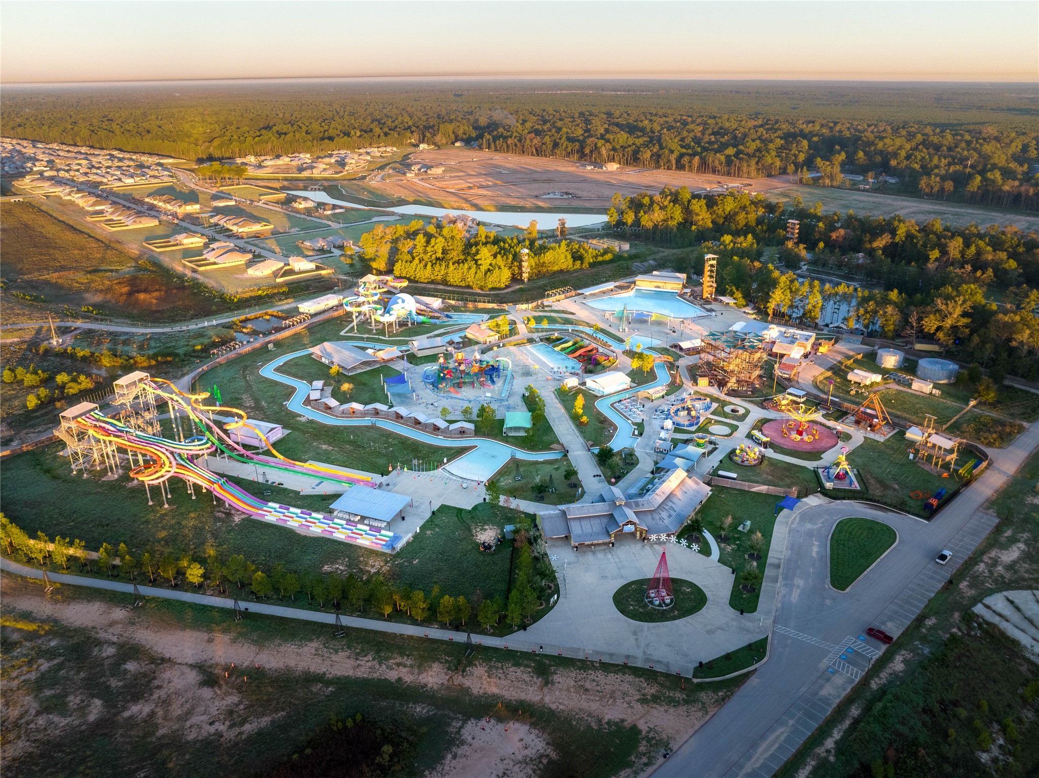 1003 Thor New Caney, TX 77357 - Photo 40 of 45 an aerial view of residential houses with outdoor space