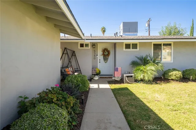 a view of a house with garden