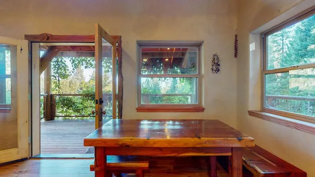 a room with a sink and a window