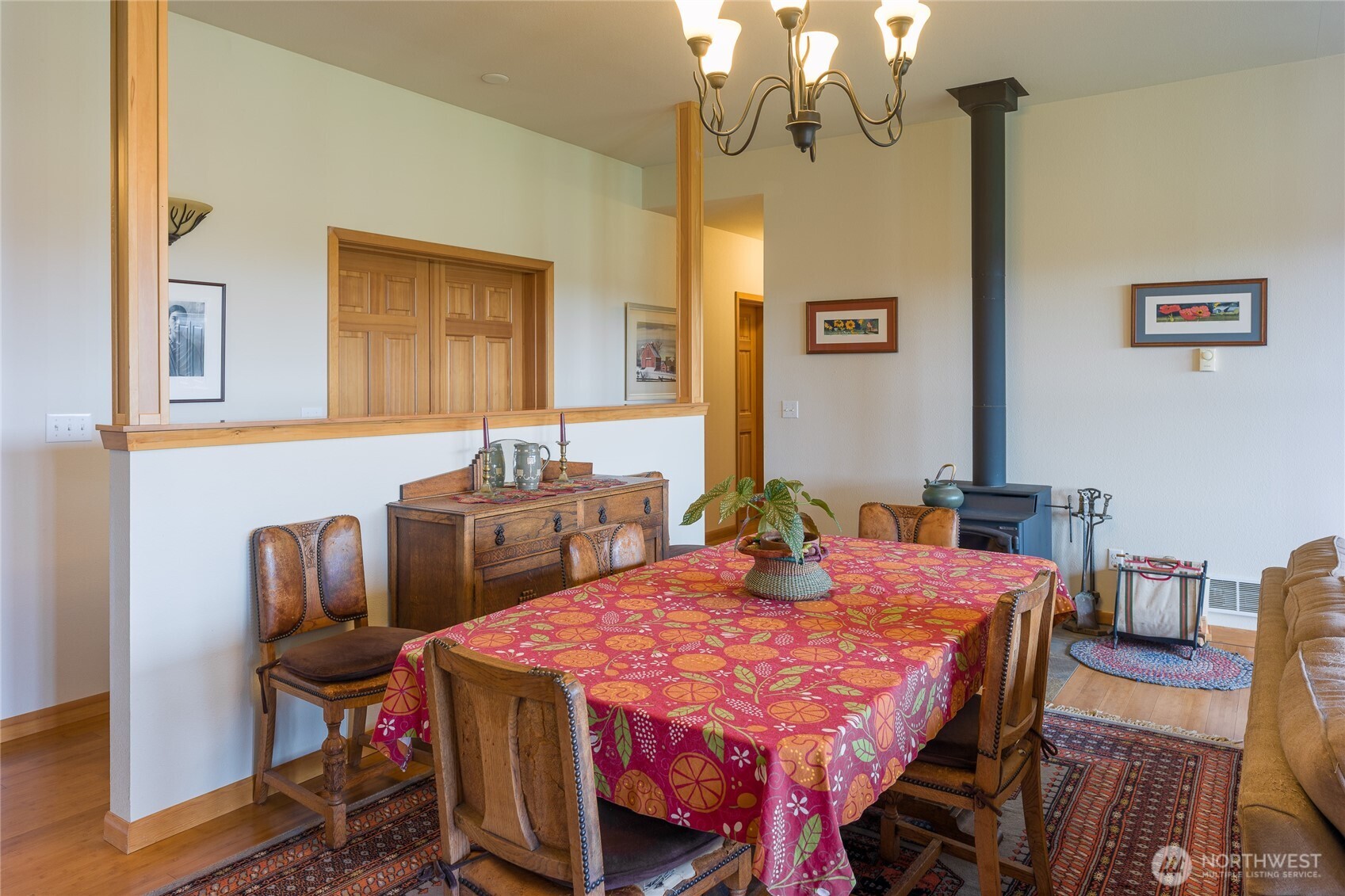 110 Clay Hill Road Lopez Island, WA 98261 - Photo 6 of 35 a bedroom with a bed and a table in it