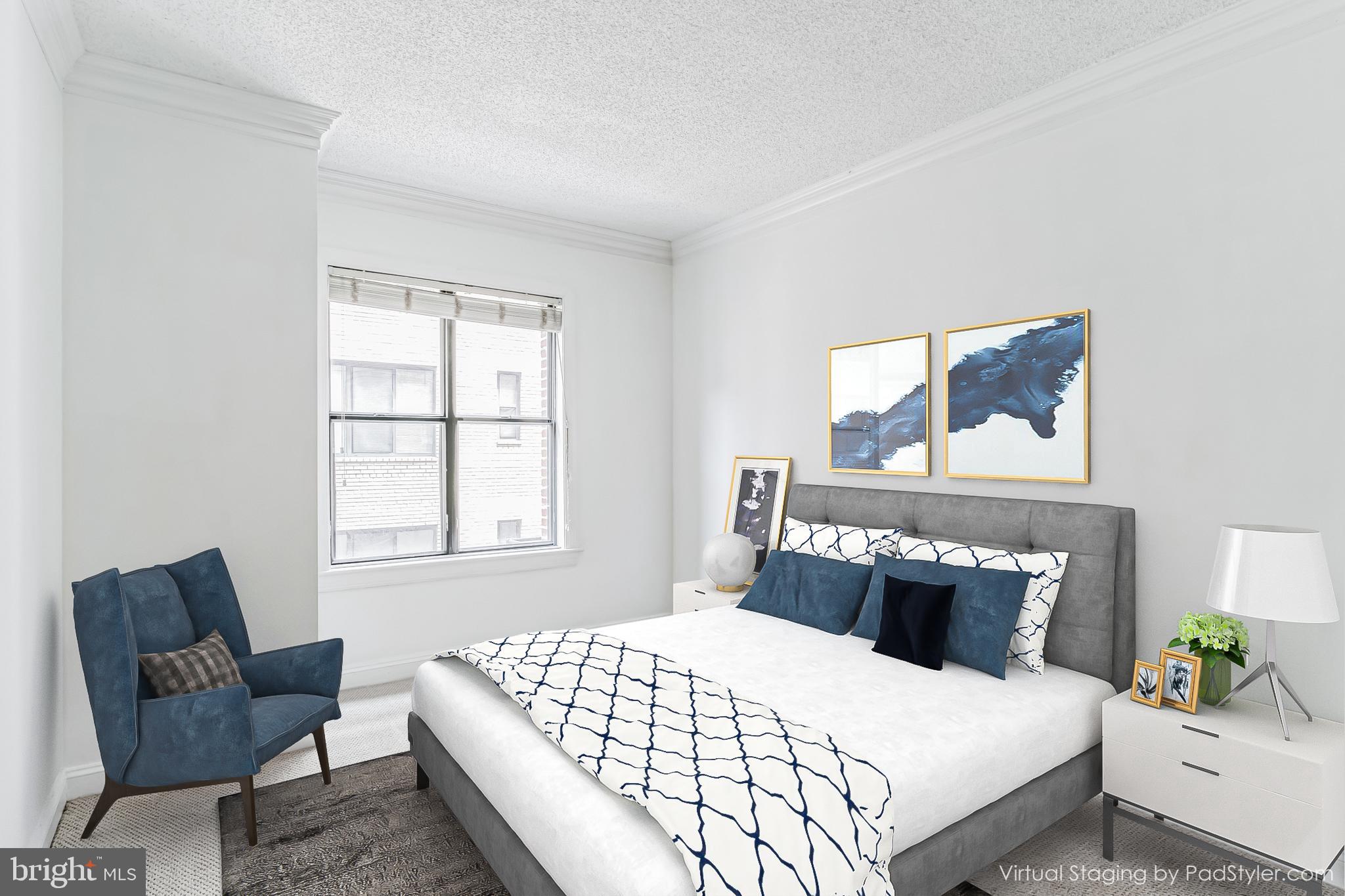 2123 California Street Northwest, Unit C6 Washington, DC 20008 - Photo 21 of 32 2nd bedroom *virtually staged*