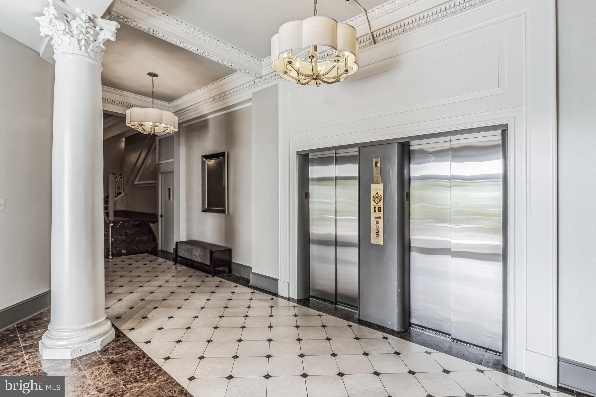2123 California Street Northwest, Unit C6 Washington, DC 20008 - Photo 6 of 32 Two elevators and beautiful lobby