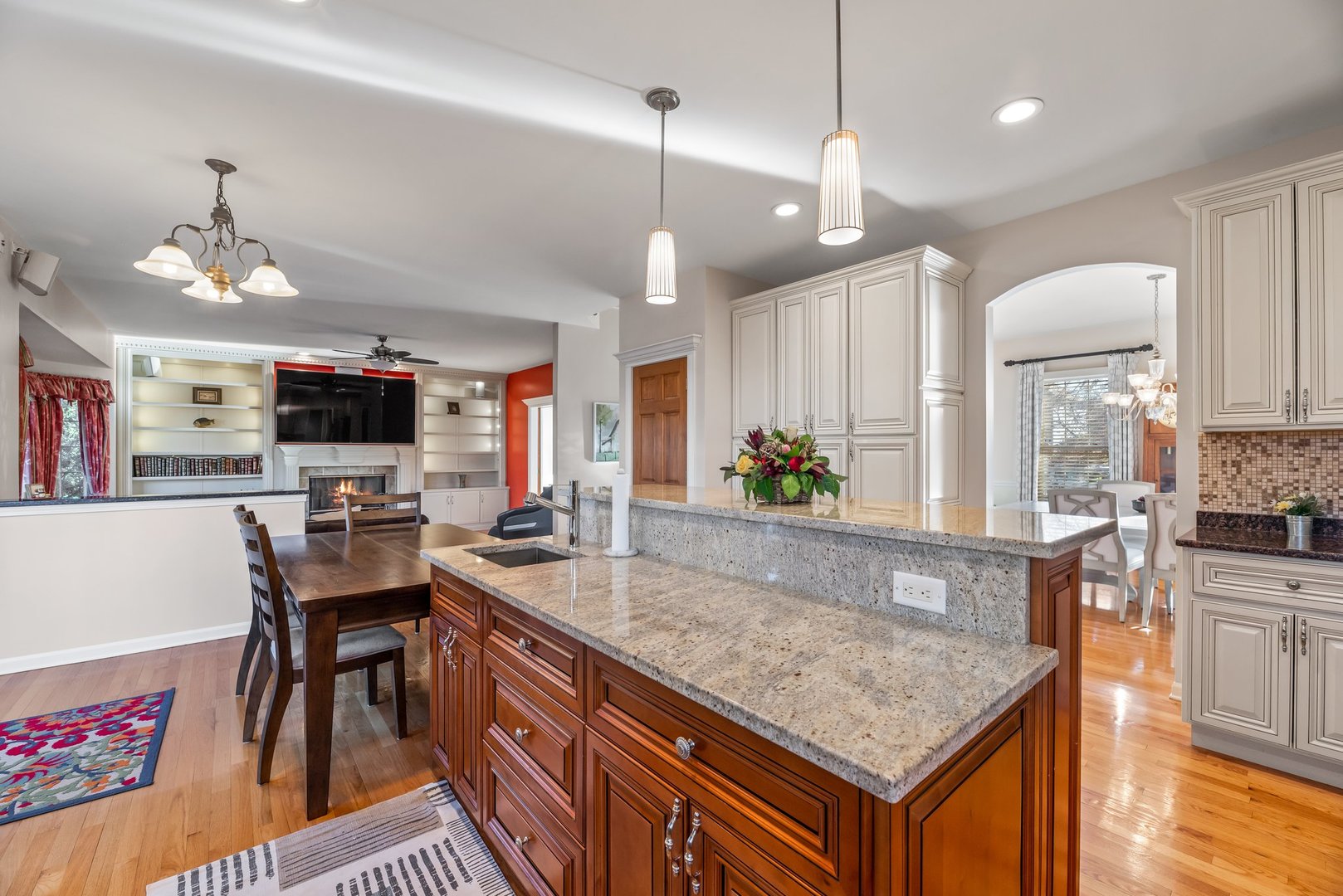 2527 Wild Timothy Road Naperville, IL 60564 - Photo 13 of 38 a kitchen with granite countertop a stove a sink and a refrigerator