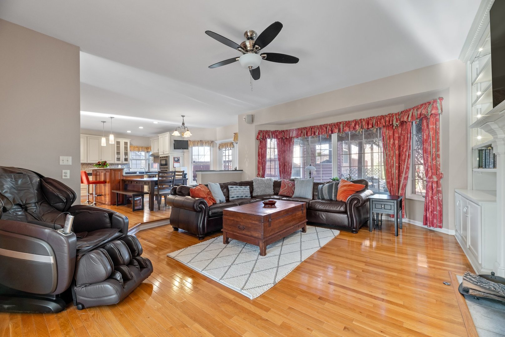 2527 Wild Timothy Road Naperville, IL 60564 - Photo 8 of 38 a living room with furniture kitchen view and a large window