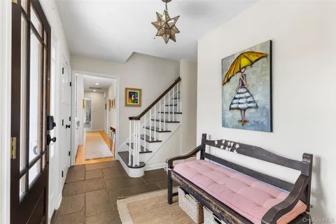 workspace with wooden floor and furniture