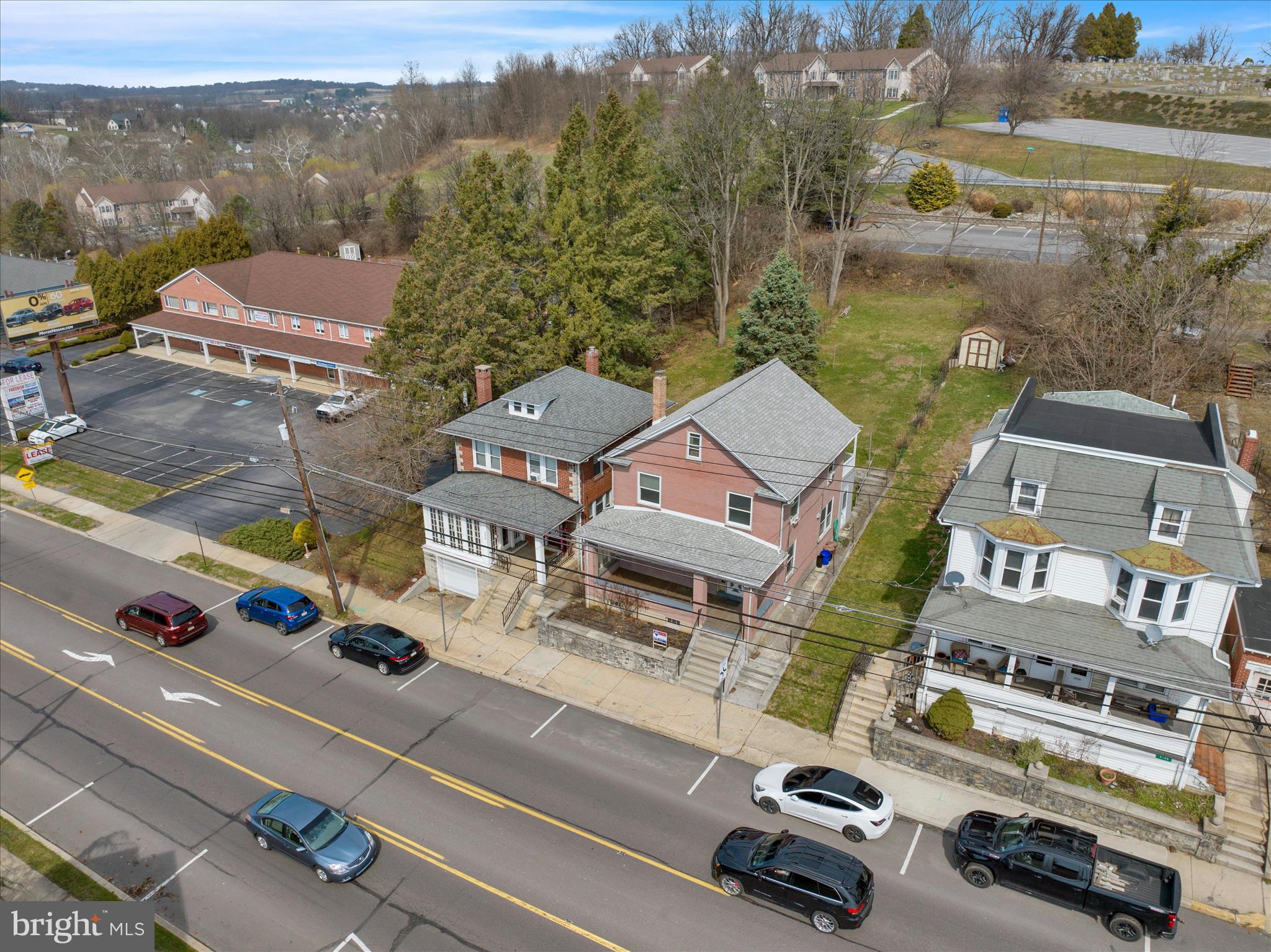 4205 Penn Avenue Reading, PA 19608 - Photo 42 of 54 an aerial view of residential houses with outdoor space