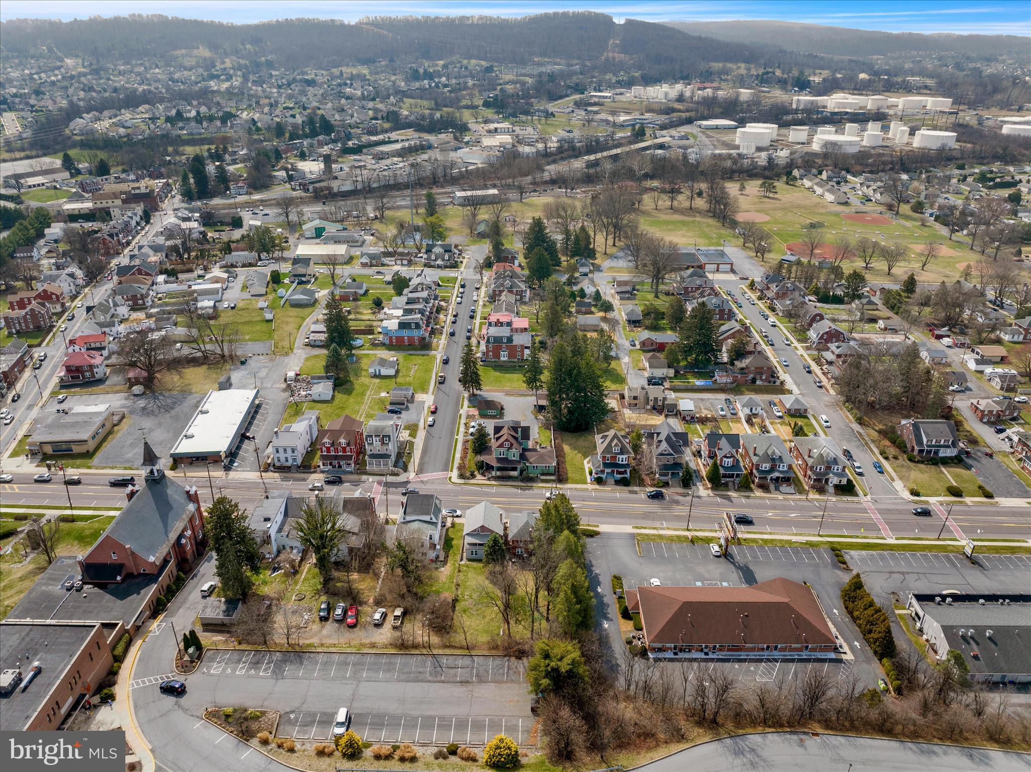4205 Penn Avenue Reading, PA 19608 - Photo 47 of 54 an aerial view of residential houses with outdoor space