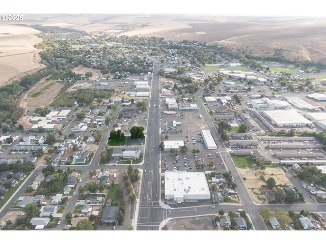 an aerial view of city