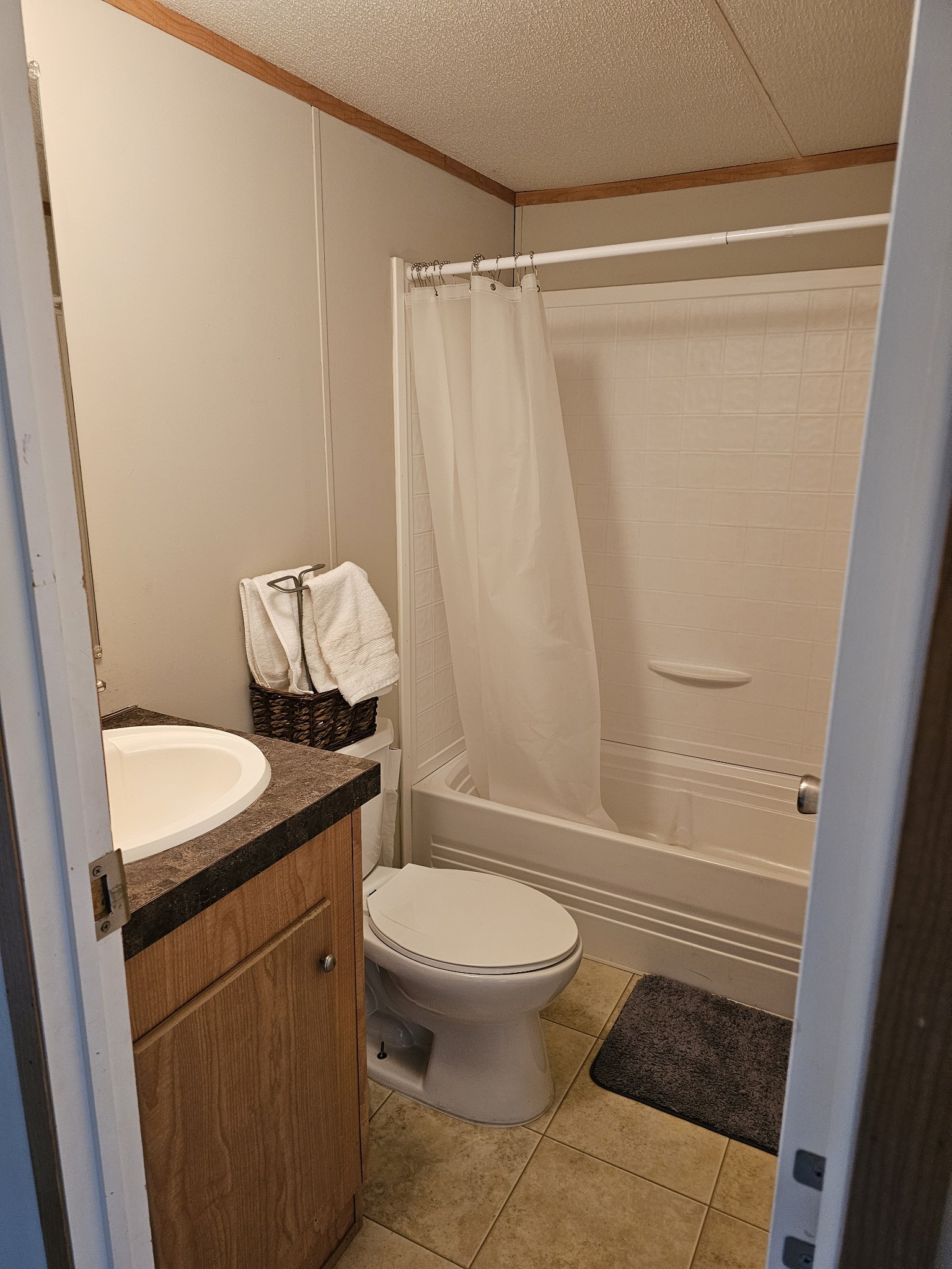 41 Sweet Springs Road Kelso, TN 37348 - Photo 23 of 38 a bathroom with a granite countertop sink toilet and shower