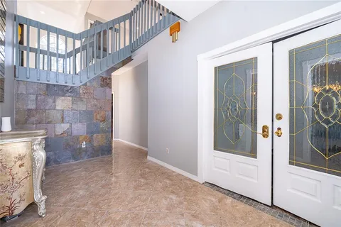 a view of an entryway door