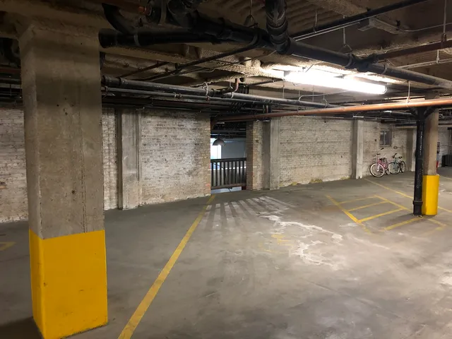 a view of a car parking garage