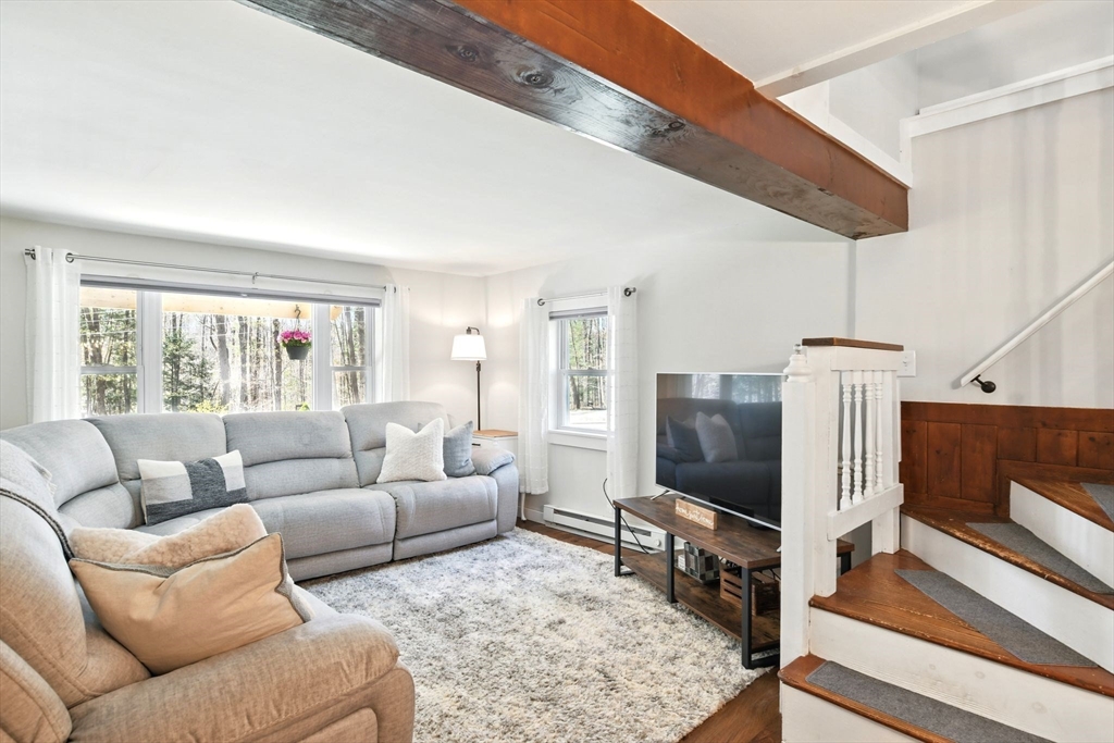 24 Old Main Road Worthington, MA 01098 - Photo 8 of 42 a living room with furniture and a flat screen tv