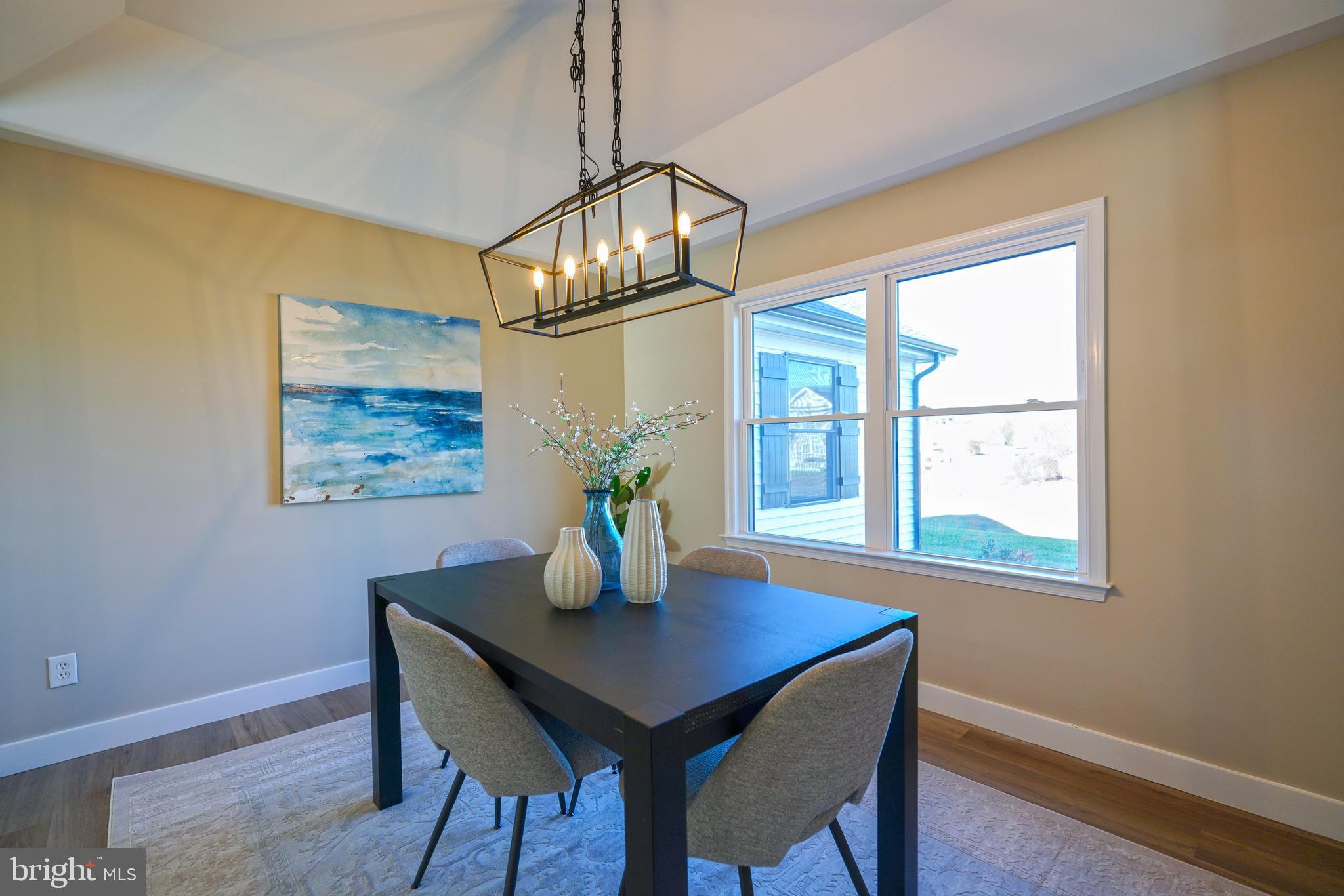 32911 Nassau Loop Lewes, DE 19958 - Photo 14 of 56 a dining room with wooden floor a chandelier