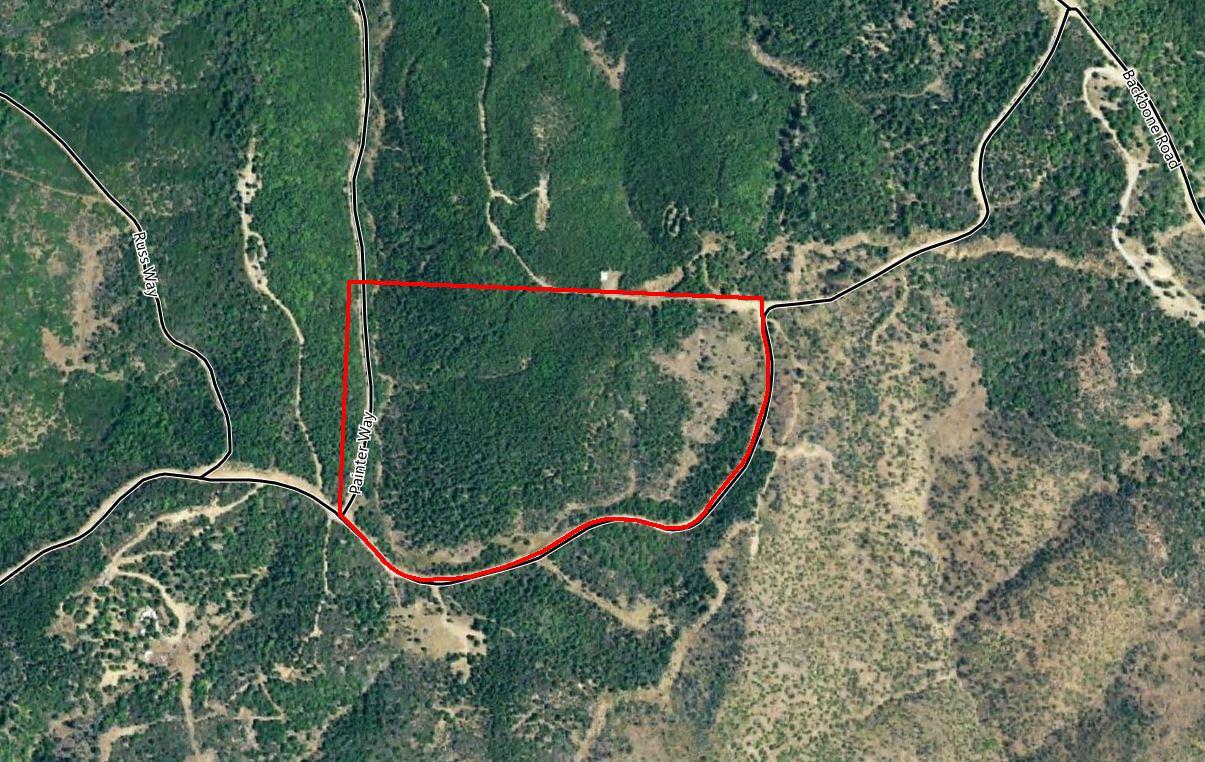20-acres 20-acres Backbone Ridge Road Bella Vista, CA 96008 - Photo 5 of 8 Aerial with approx border