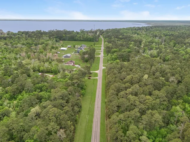 a view of a yard with an outdoor space