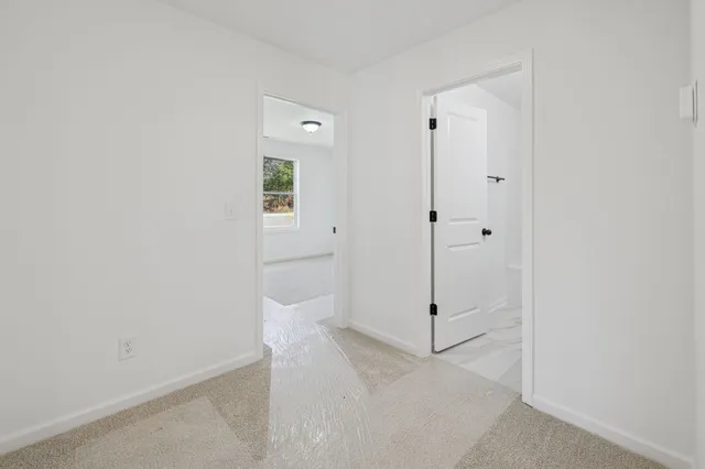 a view of a bathroom with a shower