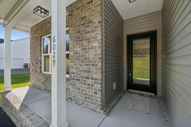 a view of a door of the house