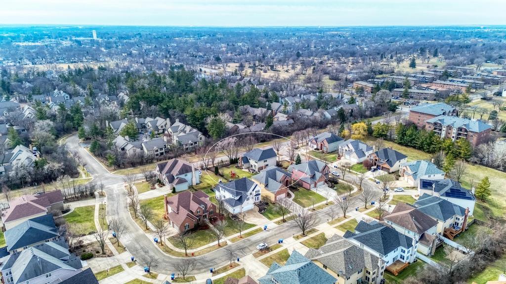1061 Sean Circle Darien, IL 60561 - Photo 46 of 50 an aerial view of residential houses with outdoor space