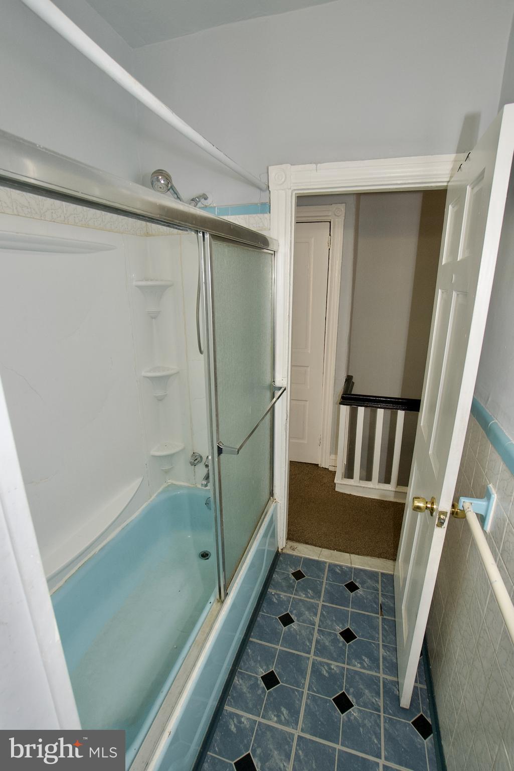 1361 East Rittenhouse Street Philadelphia, PA 19138 - Photo 11 of 20 a bathroom with a glass door shower and a sink