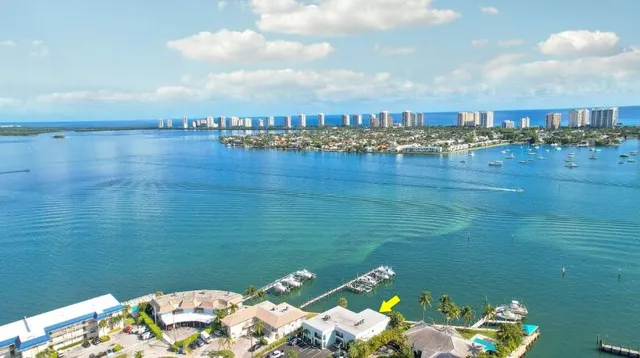 a view of a lake with outdoor space