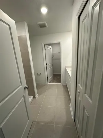 a view of a hallway in a house