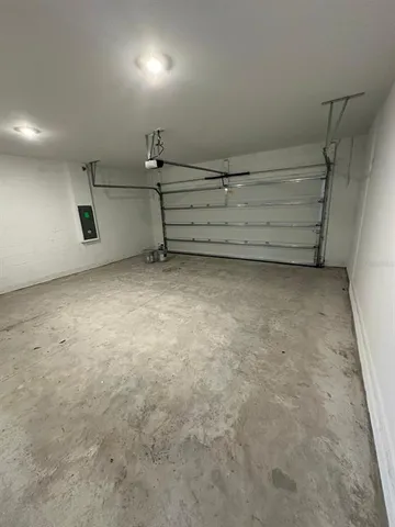 a view of room and garage