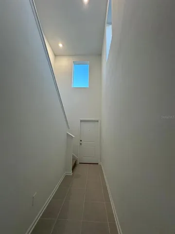 an entryway of an empty room