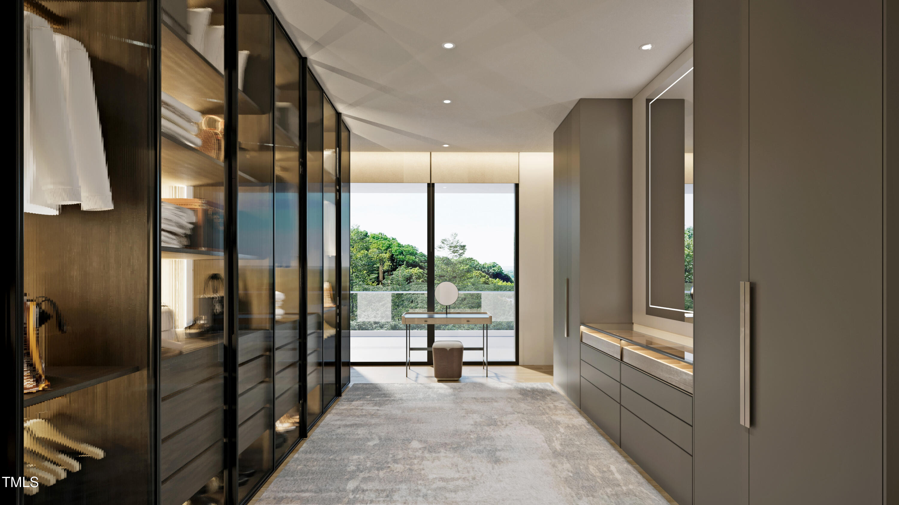 5909 Tower Grove Drive Raleigh, NC 27614 - Photo 13 of 17 a view of a hallway with floor to ceiling window and couch