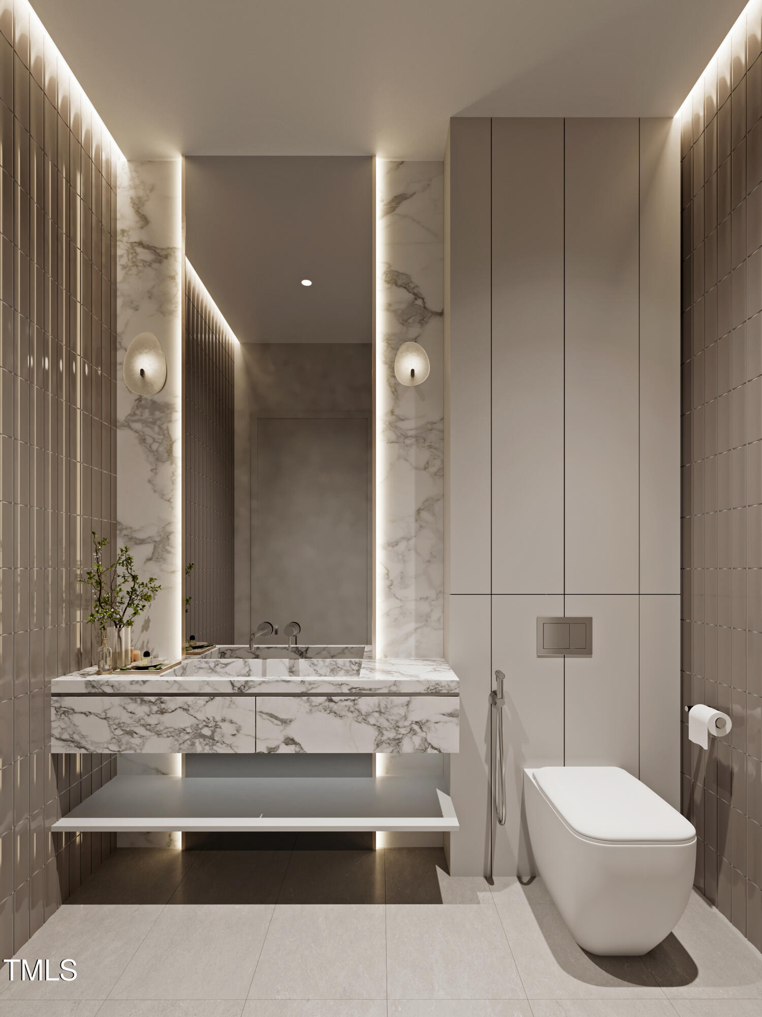 5909 Tower Grove Drive Raleigh, NC 27614 - Photo 17 of 17 a bathroom with a sink and a mirror