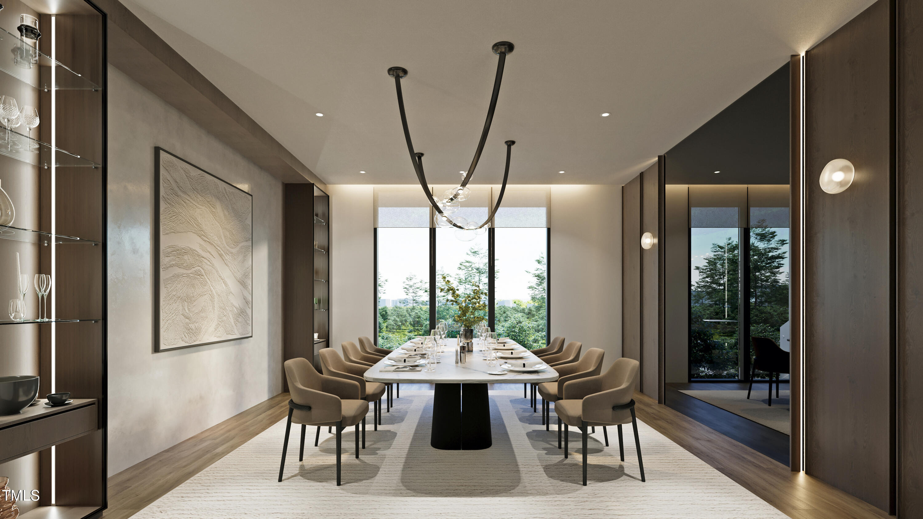 5909 Tower Grove Drive Raleigh, NC 27614 - Photo 7 of 17 a view of a dining room with furniture window and outside view