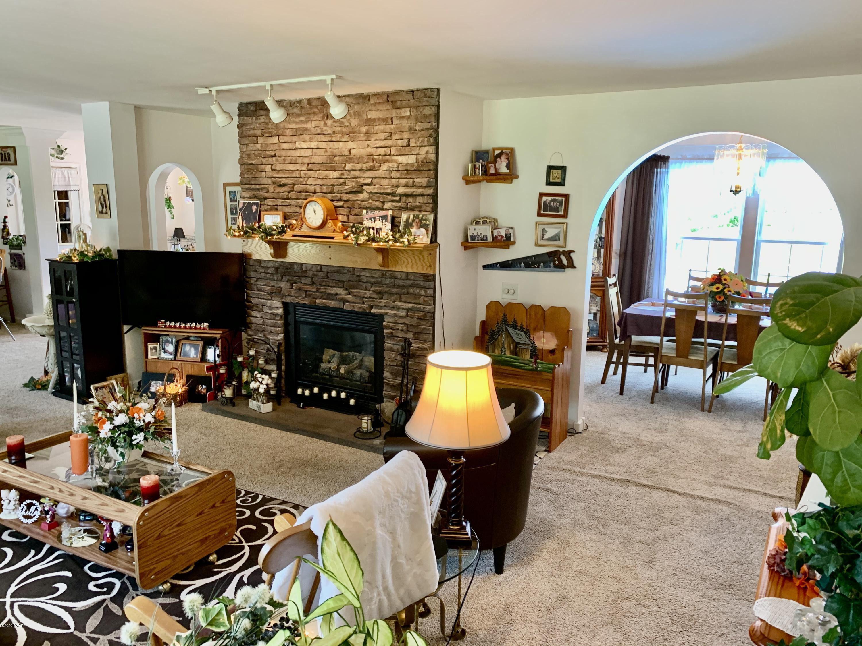 678 Stock Farm Road Lake Ariel, PA 18436 - Photo 21 of 41 a living room with furniture a fireplace and a potted plant