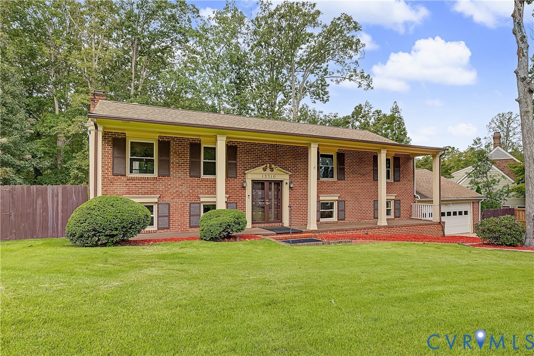 13310 Gladehill Road Chester, VA 23831 - Photo 1 of 41 Brick exterior with a covered porch featuring whit