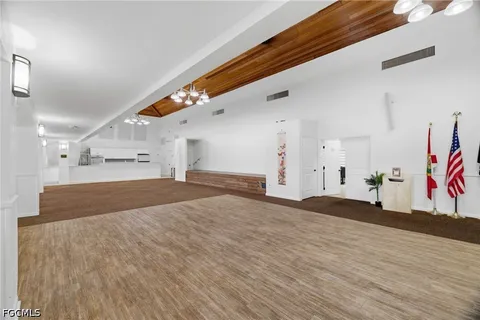 a view of a livingroom with furniture