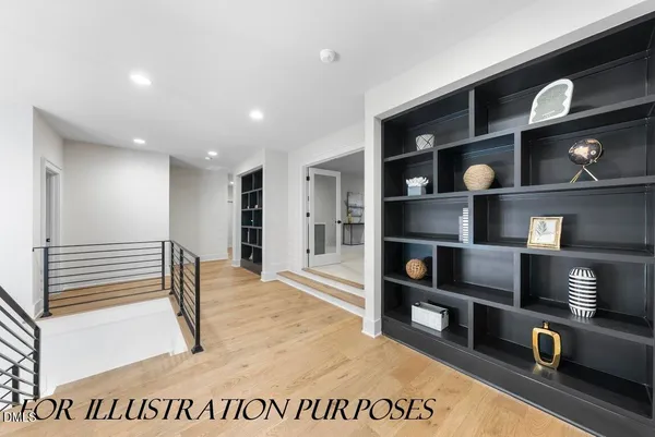 a view of living room with cabinets