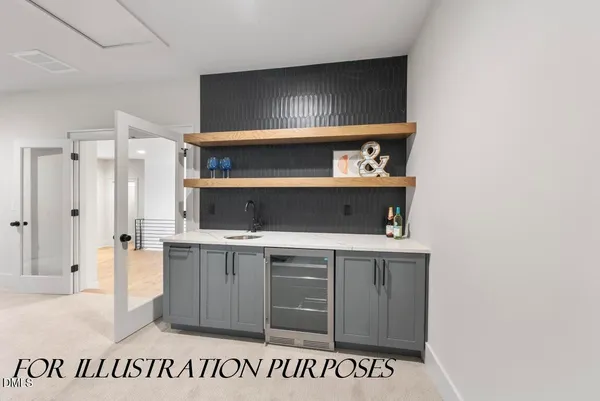 a view of kitchen with stainless steel appliances a stove and refrigerator