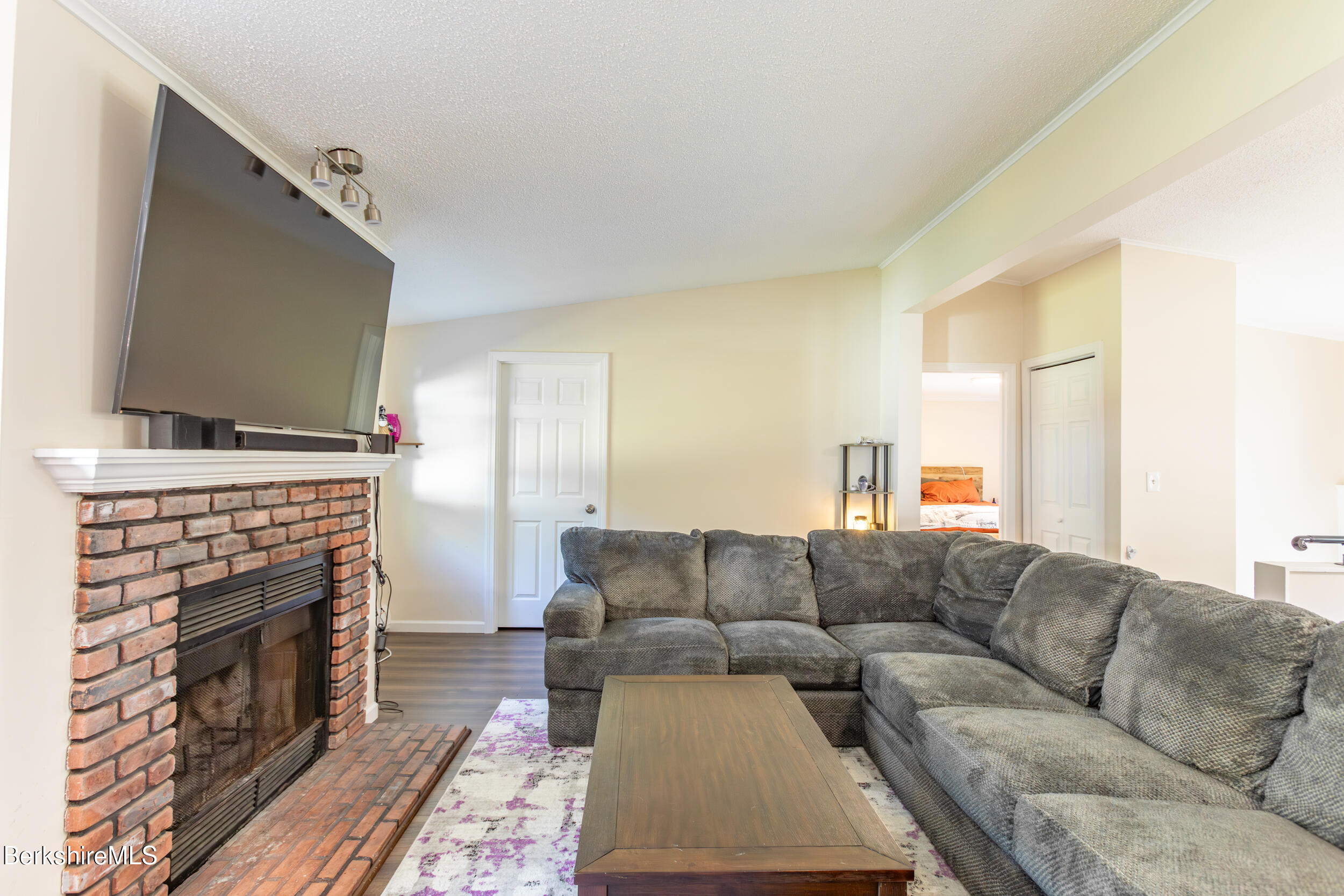 40 Curran Road Cheshire, MA 01225 - Photo 11 of 33 Living Room with fireplace