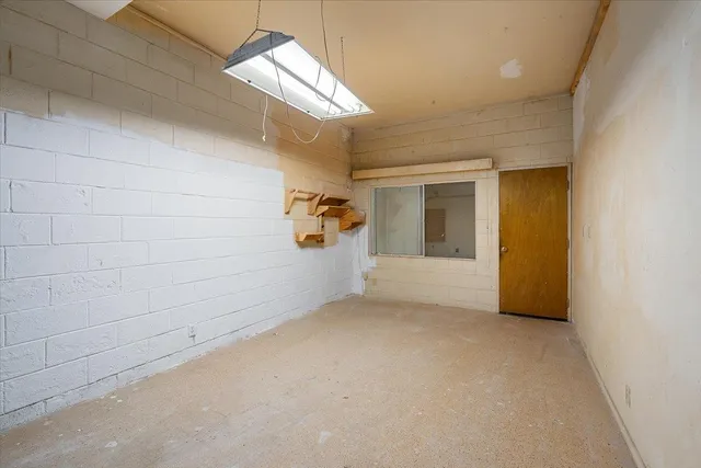 a view of storage and utility room