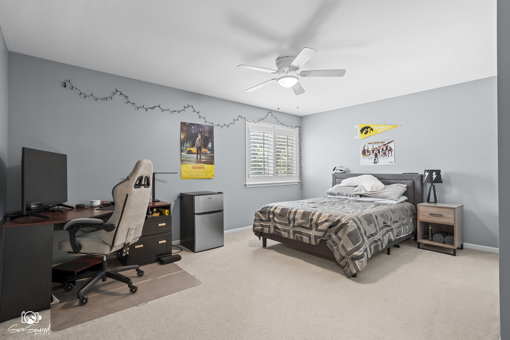 15227 Dan Patch Drive Plainfield, IL 60544 - Photo 19 of 34 a bedroom with a bed and a chandelier