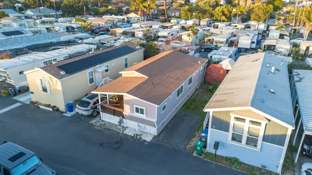 an aerial view of a city