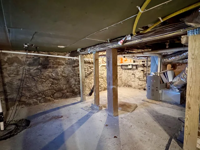 a view of water heater room